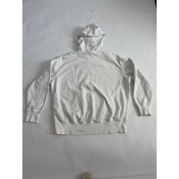 UNDER ARMOUR BASIC WHITE PULLOVER HOODIE KANGAROO POCKETS LOOSE FIT SIZE MEDIUM - Picture 11 of 11